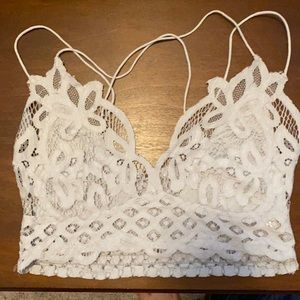 Free People Adella Gray Bralette size L